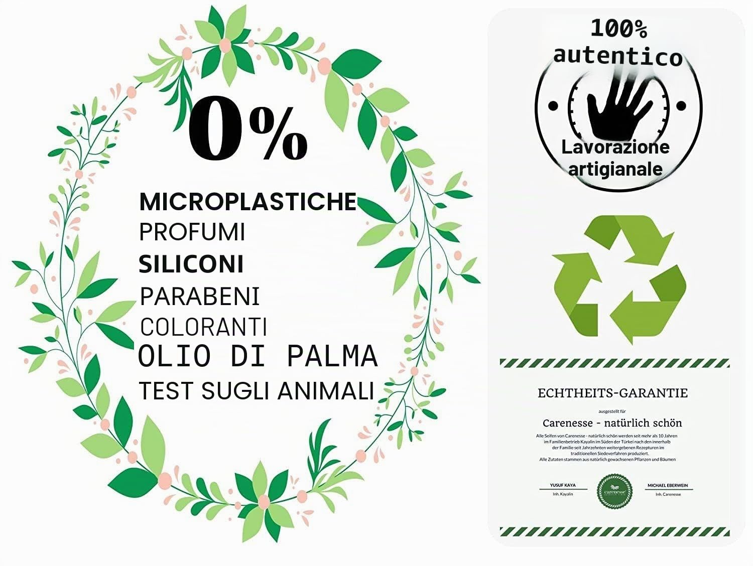 Saponi di Aleppo 4-pack, i saponi di Aleppo più importanti in un unico pacchetto Sapone per il corpo Sapone per capelli Sapone da barba Sapone per la doccia 4x200g