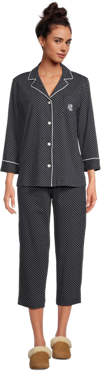 Lauren Ralph Lauren Essentials Bingham Knits Capri PJ Set
