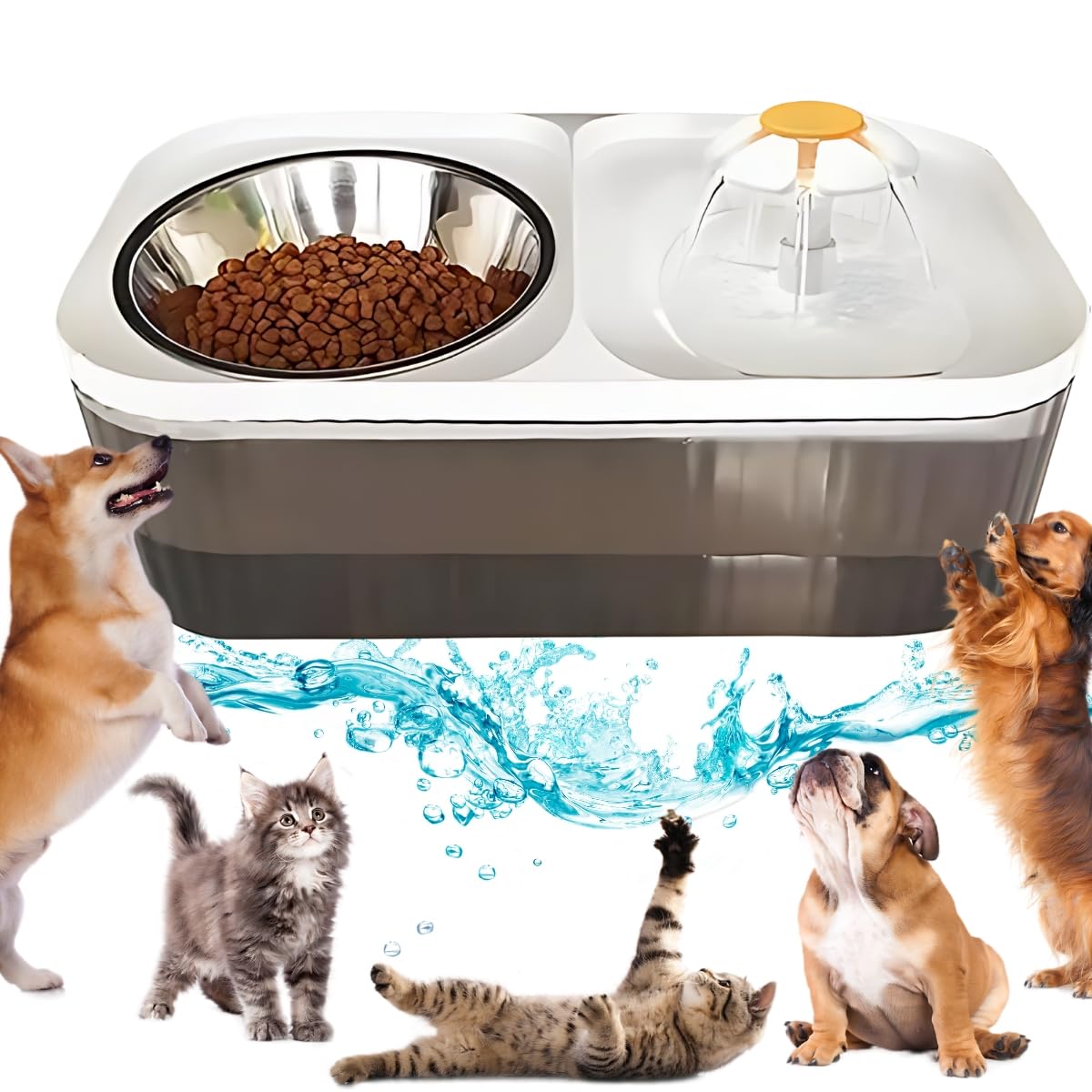 Fuente para gatos, Fuente agua gatos, Bebedero perros, Bebedero gato, Fuente mascotas, Comedero gato, Comedero perro, Comedero y bebedero fuente, Fuente para mascotas automatico 3L