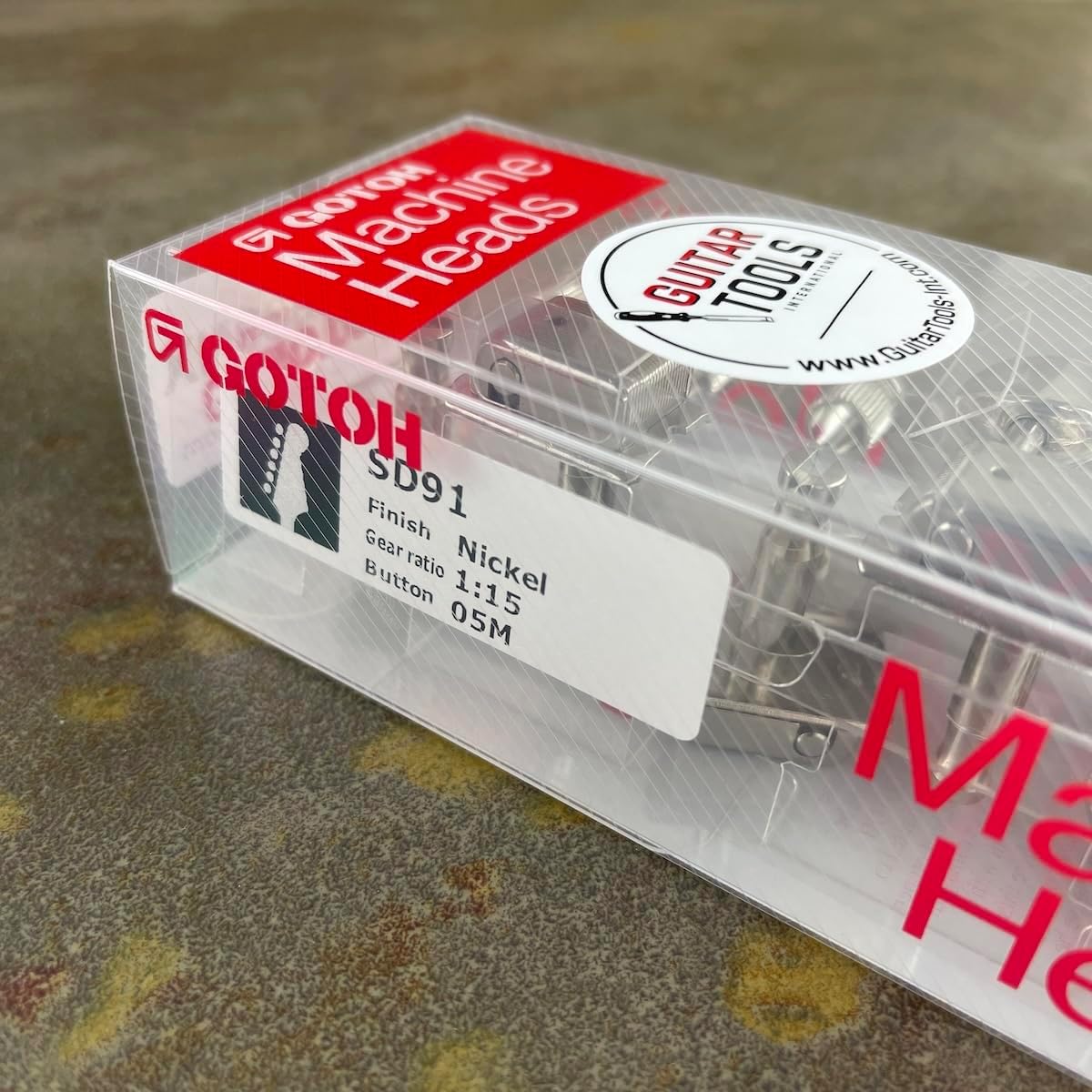 Gotoh Vintage Oval Knob Tuners Nickel (6-in-a-line)