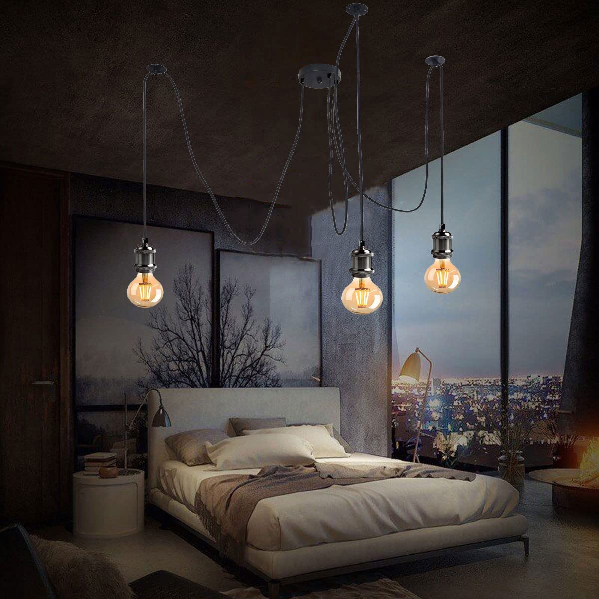 Industrial Pendant Light Fitting,Spider Hanging Light