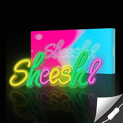 Vista 43 de Lumoonosity Bussin - Letrero de neón – Meme Bussin luces de neón LED para jugadores/transmisores/influencers – Letreros LED verdes de moda