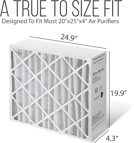 Miniatura 2 de Honeywell - Filtro de aire para horno de CA de 20 x 25 x 4, repuesto de filtro FC100A1037, medios de filtro Merv 11 con bolsa de eliminación