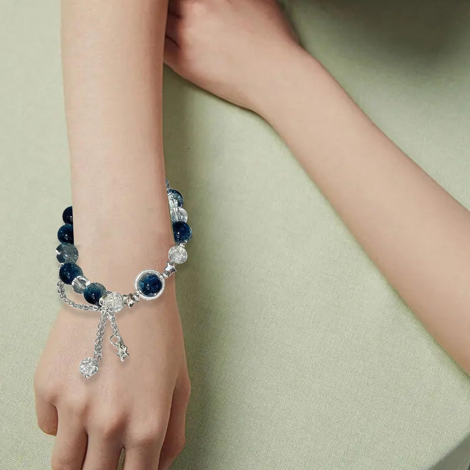 WZGWDC Set di Braccialetti e Orecchini Pendenti