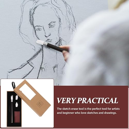 Miniatura 5 de EXCEART 1 Unidades Herramientas de Borrador de Papel de Mezcla de Tocones Herramienta de Dibujo Herramienta de Borrar Boceto Palillos de Mezcla