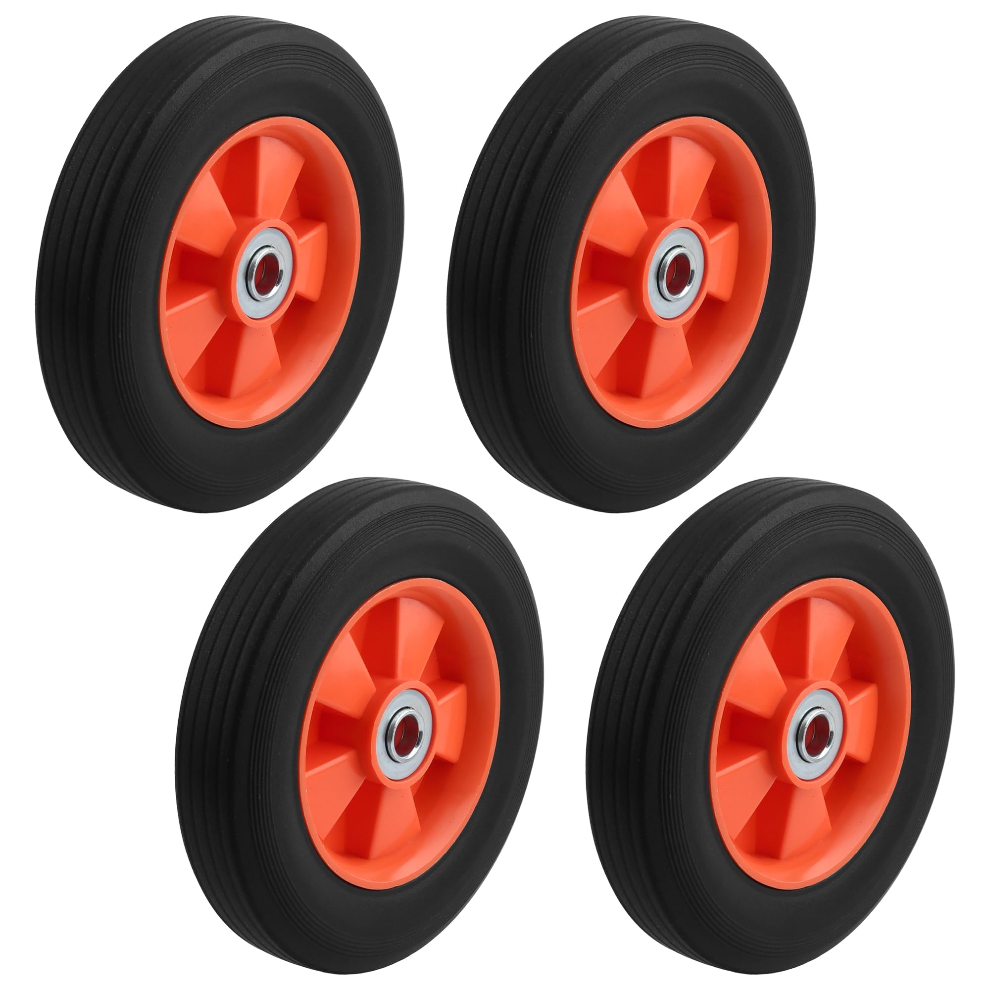 2 Pack 8 In Solid Rubber Replacement Wheels with 5/8" Axle,Hand Truck Tires — Amazon image 7