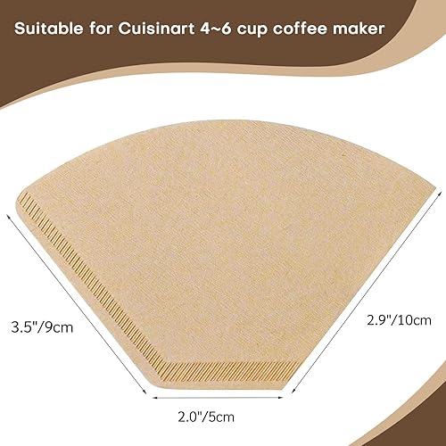 Miniatura 4 de Filtros de café permanentes reutilizables #2, filtro de café de malla de 2 a 6 tazas, compatible con cafetera Cuisinart DCC-450 y secadores de café