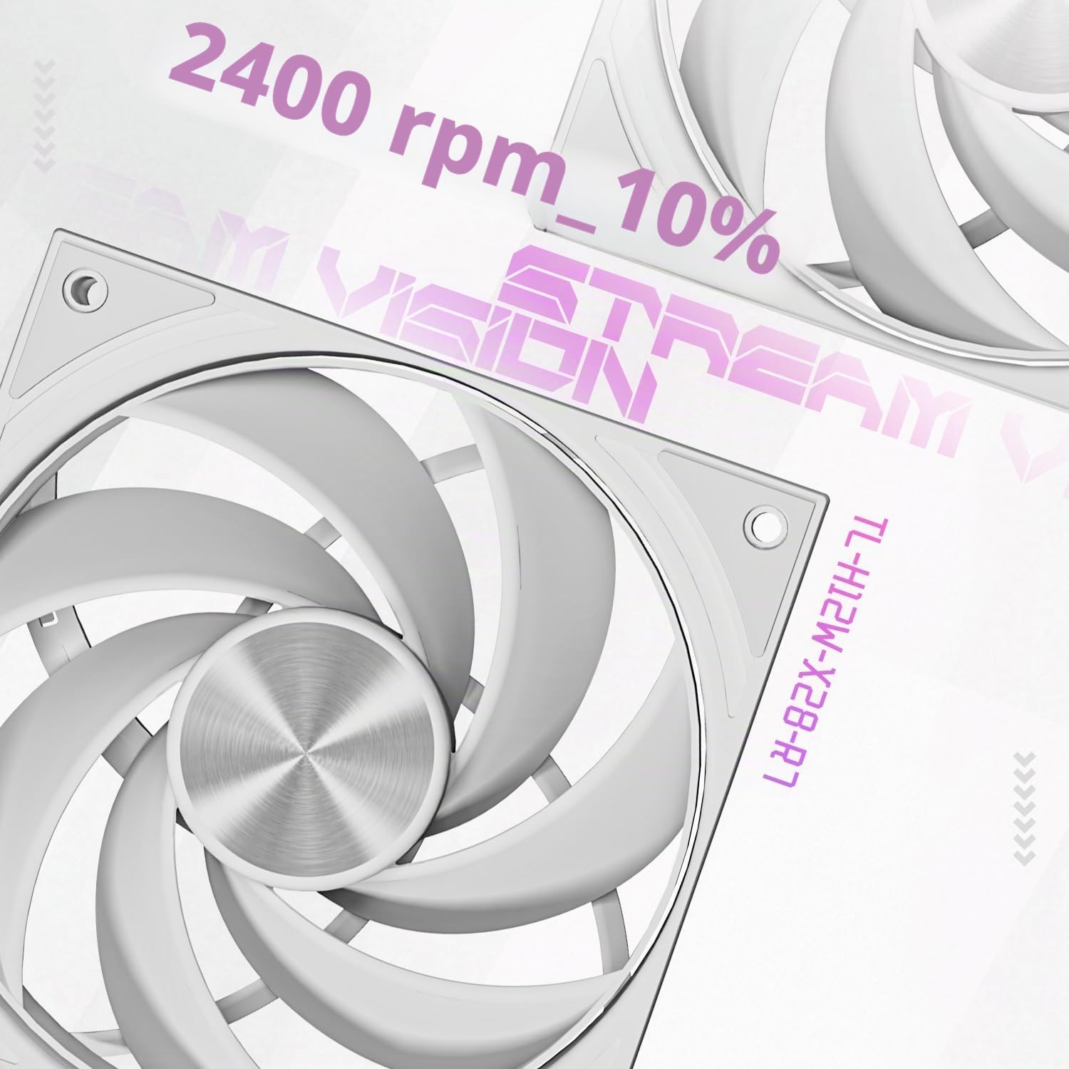 TR-Thermalright Stream Vision 360 Blanco Liquid CPU Kühler, Pantalla LCD IPS de 3.5'' con resolución de 680x480 - magnético, cabeza fría con ventilador incorporado, para AM5, LGA1851/1700