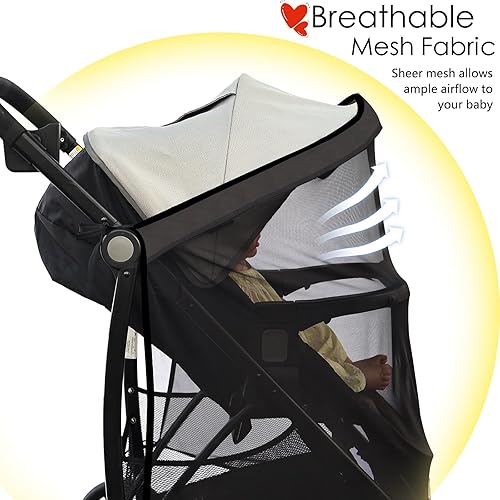 Miniatura 4 de Parasol universal para cochecito parasol universal para cochecitos de viaje, cochecitos de correr esencial de viaje para bebés y niños pequeños