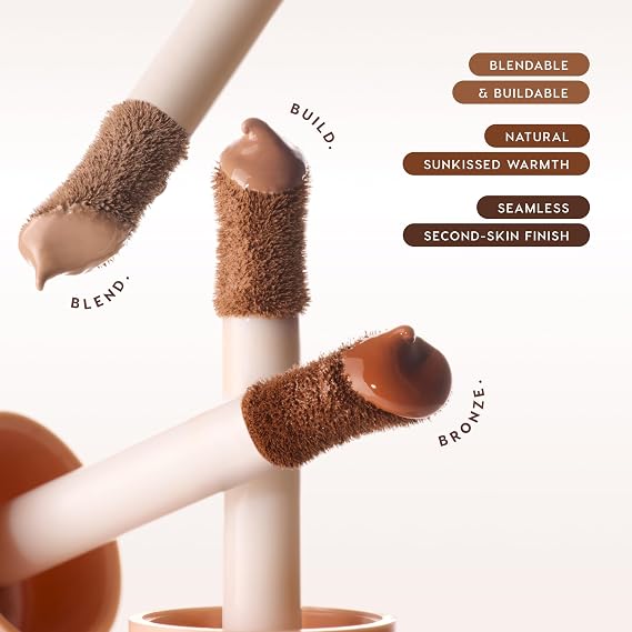 ColourPop Liquid Bronzer for Face - Buildable, Lightweight Liquid Contour + Makeup Bronzer - Blendable, Hydrating Formula with Squalane + Vitamin E - Light Warm Golden Tan, Sunset Beach (0.27 oz)