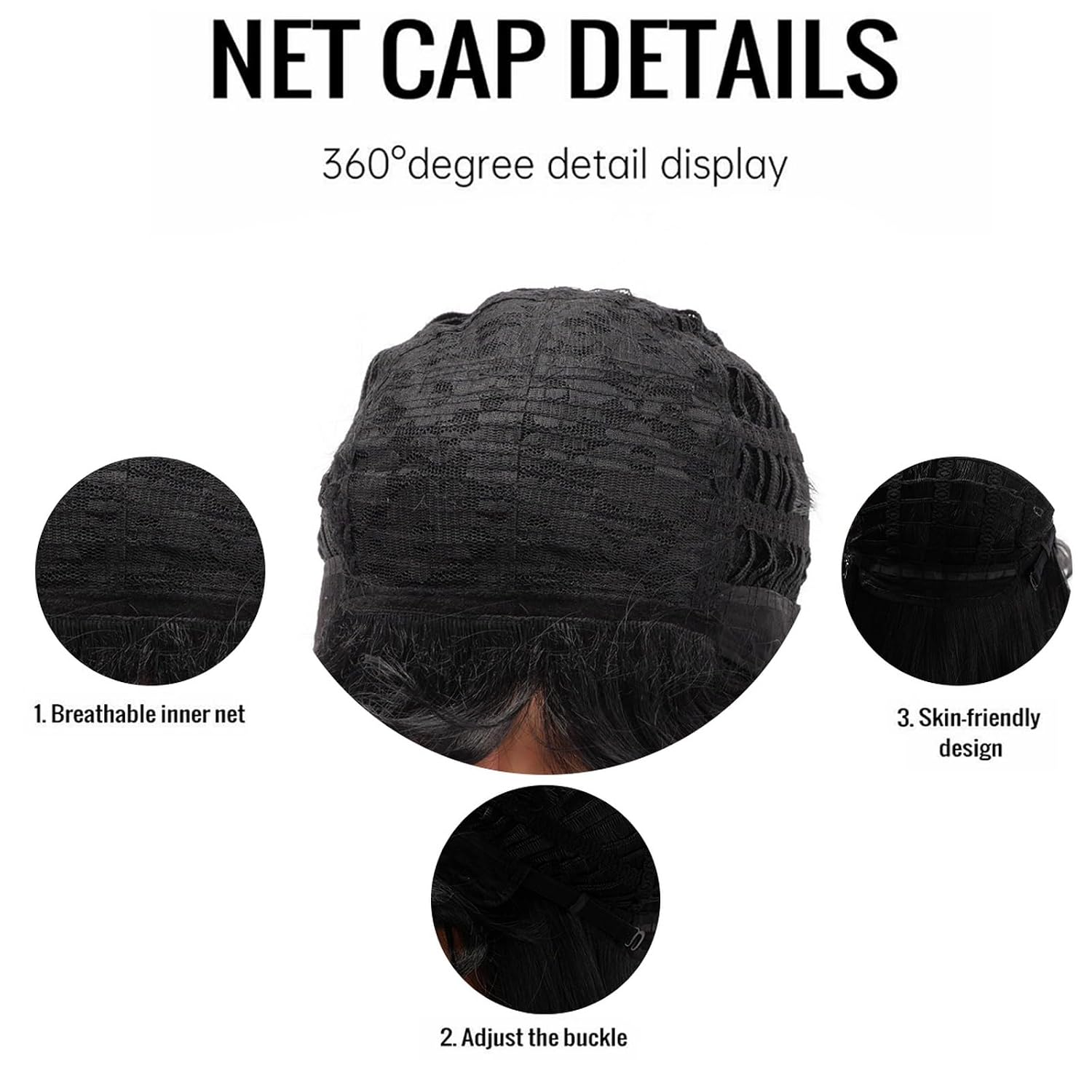Dude Wigs|Mullet wig|Adult Funny Wigs for Men|Pop Rock Wig|Joe Dirt Wig for 70s(Black)