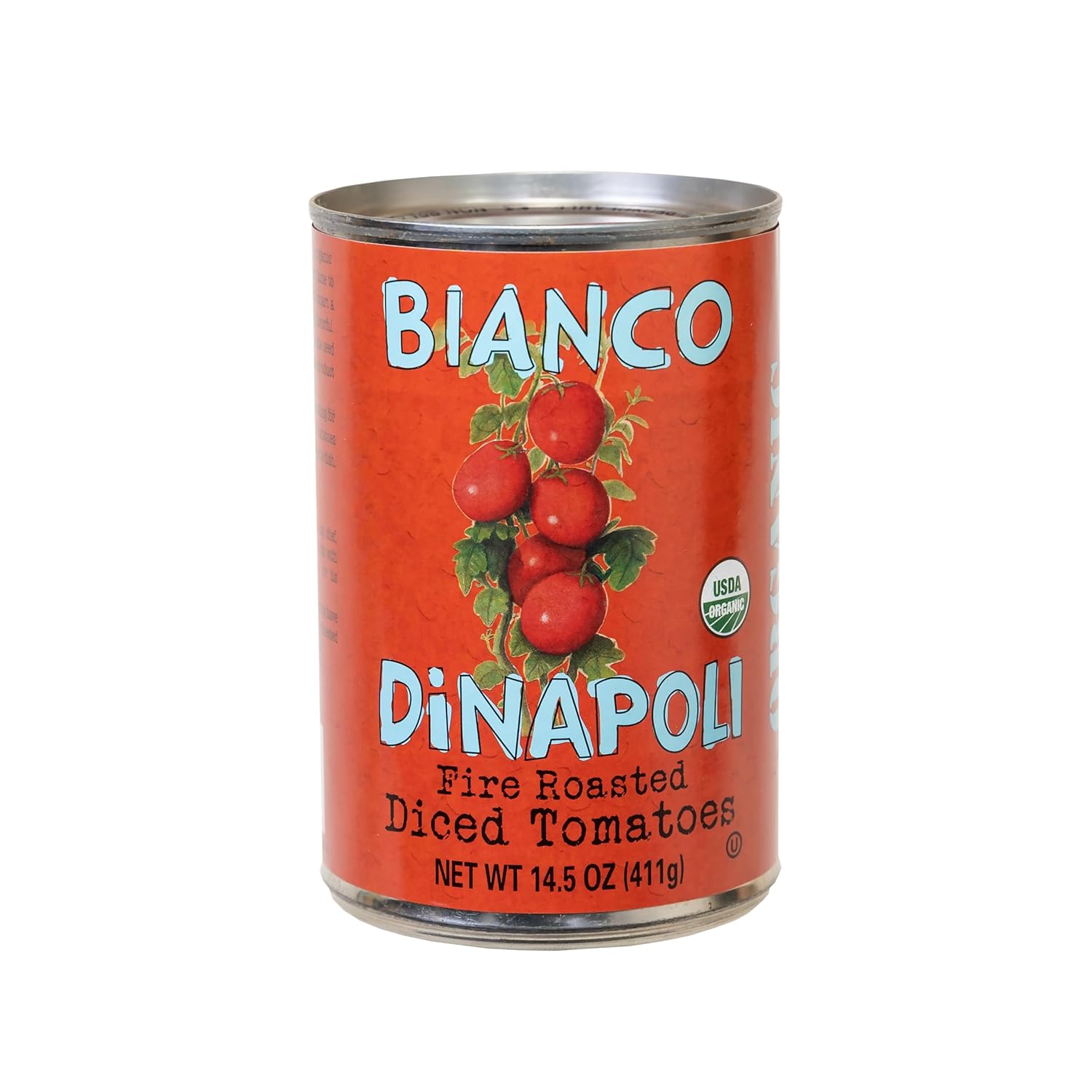 Bianco DiNapoli Fire Roasted Tomatoes, Diced - Organic Canned Tomatoes for Soups, Sauces, and Stews - California Grown for Authentic Flavor and Quality - 14.5 oz