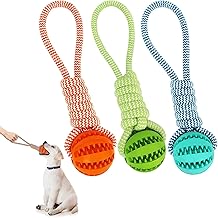 3 Pack Dog Toy, Popular, Chewing, Snack Ball, Dog Rope Toy, Stress Relief, Durable, Durable, Clean, Toothpaste, Pulling Toy, Small Dogs, Medium Dogs, Large Dogs, Snack Bowl, 2.0 inches (5 cm)