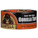 Gorilla Gorilla Tape&comma; 3" Core&comma; 1&period;88" x 10 yds&comma; Black
