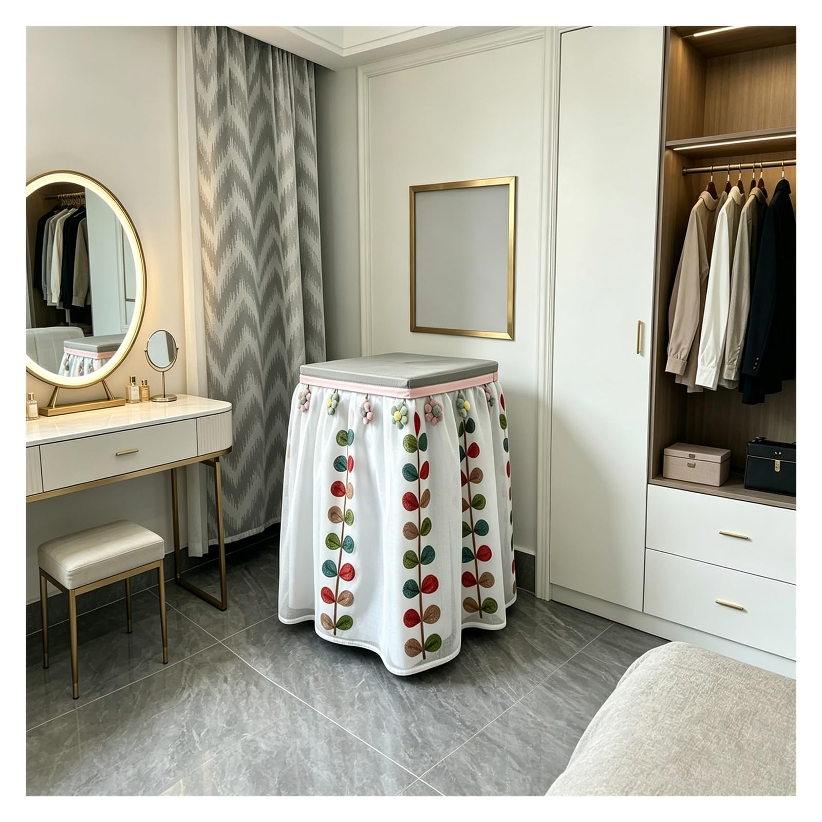 CHZDPP Customised Home Safe Enclosure Cover with Tassel, Washable Safe Covers Disguise for Long Term Storage, Universal Fit Furniture Cover Cabinet(B,20x16x28in/50x40x70 cm)