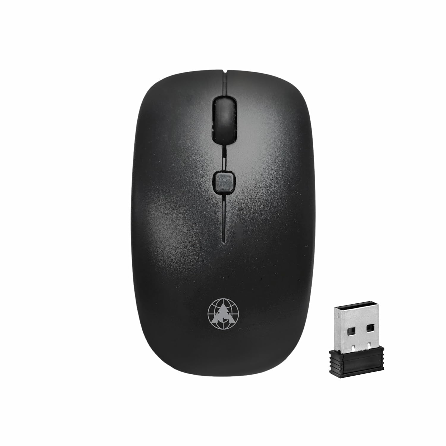 ProDot Plug & Play Ergonomic Wireless Mouse I Adjustable DPI Optical Sensor 1000-1600 I 5M Key Press Life & Clickable Scroll Wheel I 2 Year Warranty I Compatible with Windows, iOS, Linux