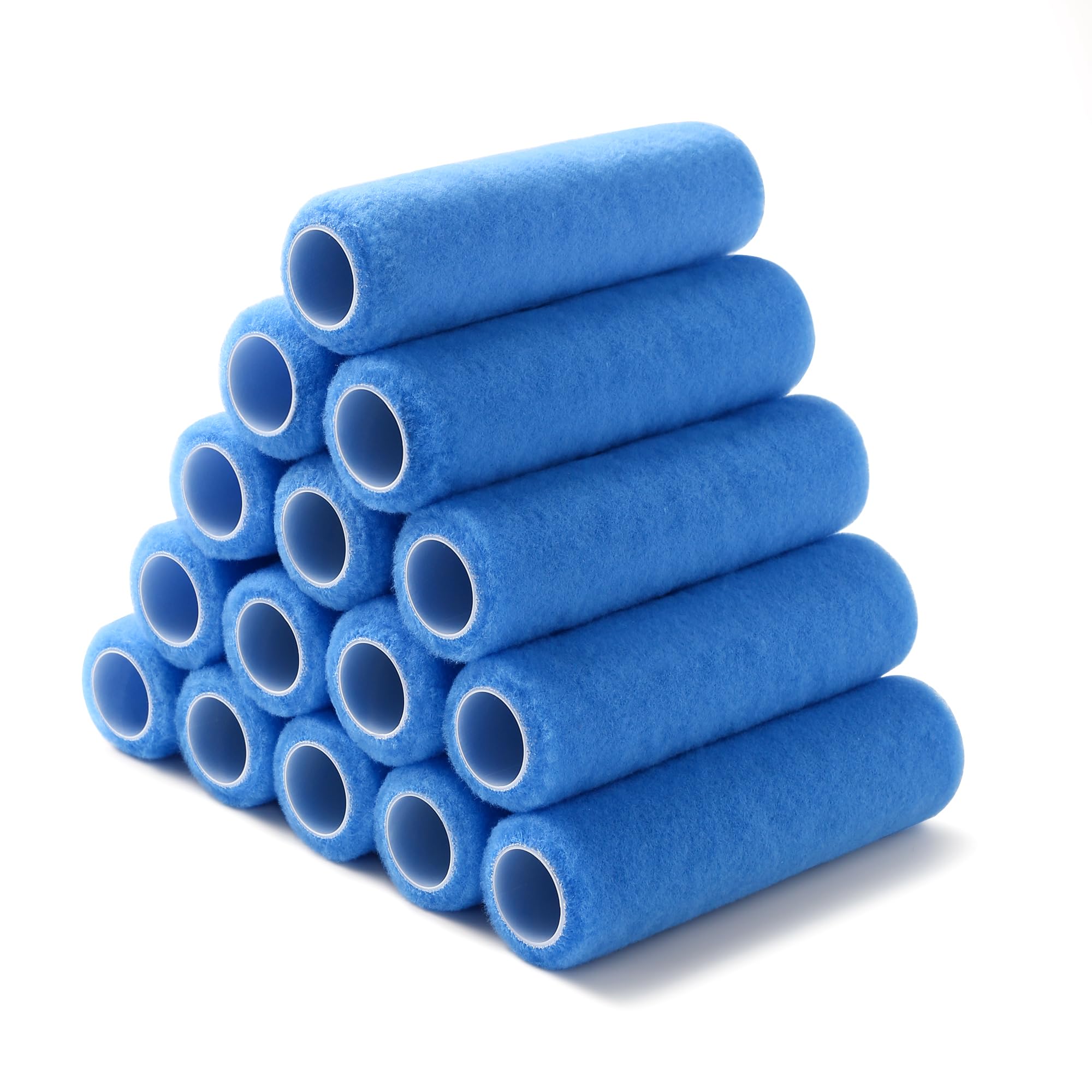 Voomey Paint Roller Covers, 15 Pack, 9 Inch Microfiber Paint Roller, 3/8 Nap Ultra-high Coverage Roller Covers for Smooth and Textured Rough Surfaces โ image 1