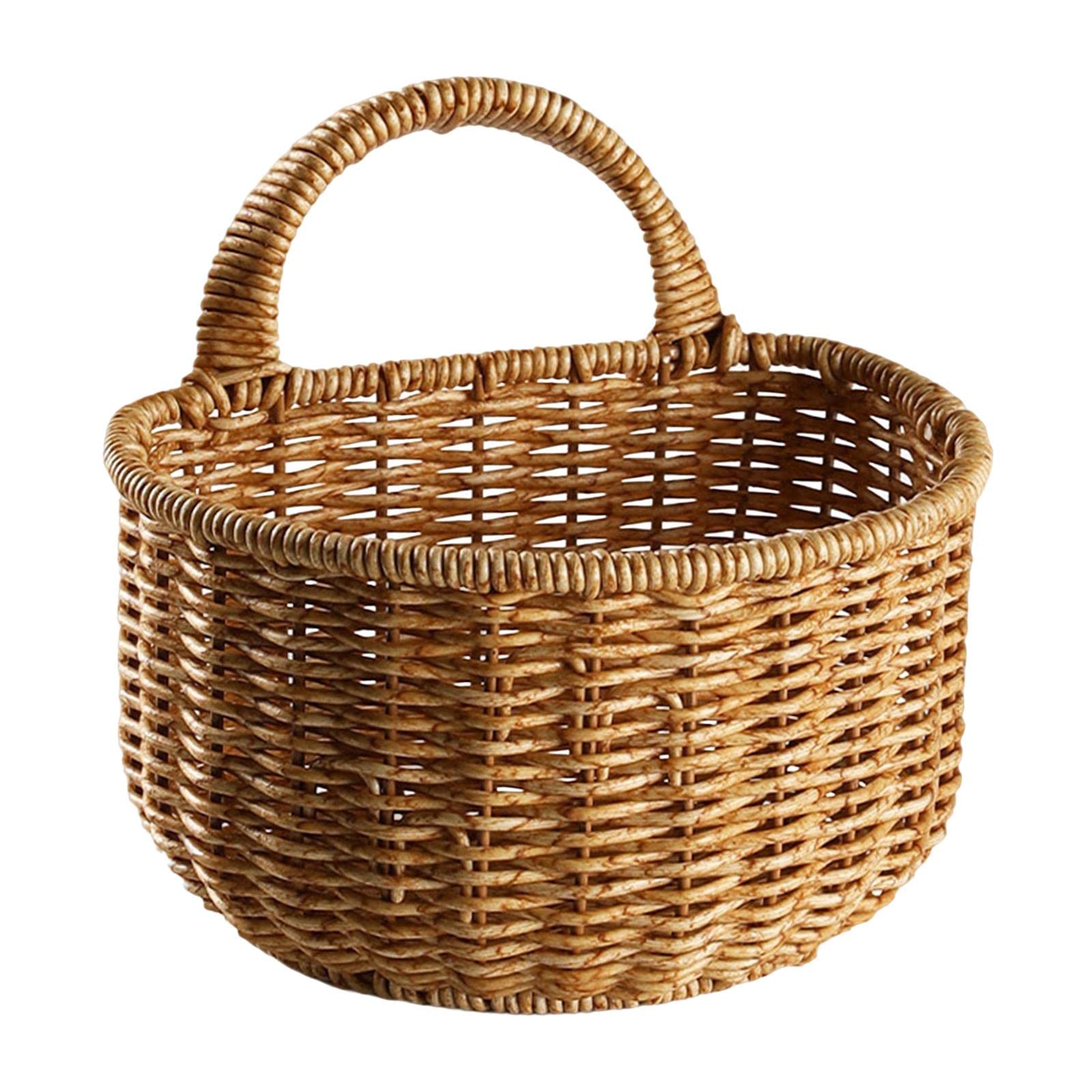 CLUB BOLLYWOOD® Wall Hanging Baskets Farmhouse Bathroom Home Woven Wall Basket Bin Washable 17cmx15cm|Home & Garden | Home D?©cor | Baskets|1 Hanging Storage Basket-image-6
