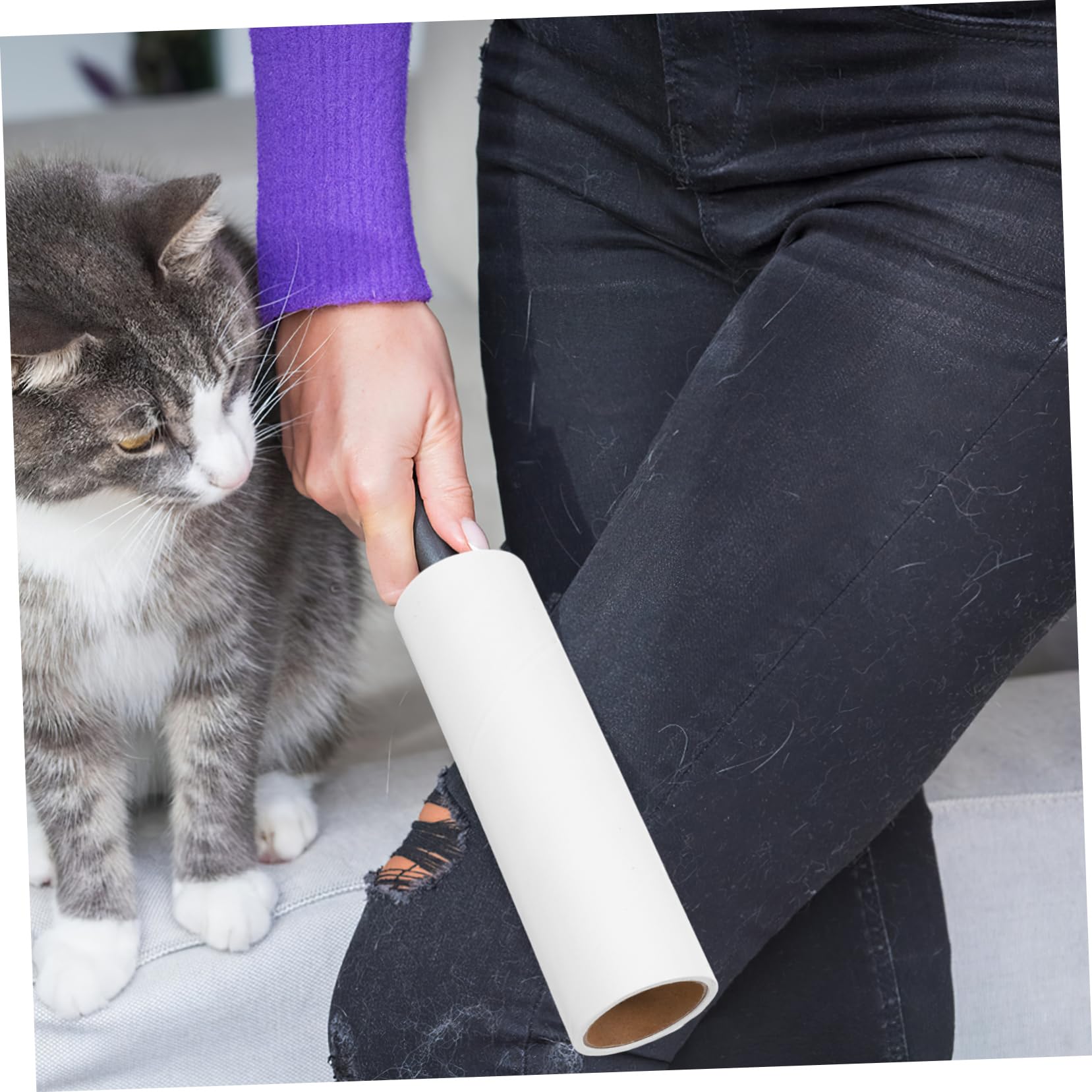 10rollos Repuesto Para Quitapelusas De Recambio De Rodillo Quitapelusas Adhesivo Reutilizables Para Quitar Pelos De De Superficie Ancha Para Ropa y Muebles