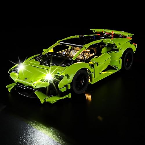 YEABRICKS Luz LED para Lego-42161 Technic Lamborghini Huracán Tecnica Modelo de bloques de construcción (juego de Lego no incluido)