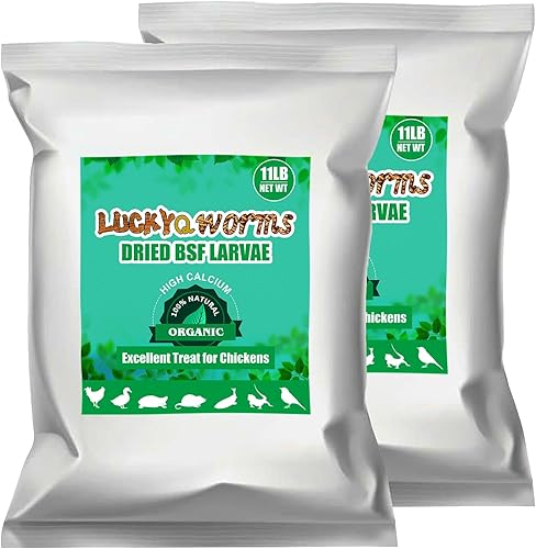 Vista 33 de Gusanos de harina secos, gusanos de harina a granel con alto contenido de proteínas, 22 libras, 100% sin OMG para aves, pollos, tortugas, peces