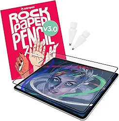 Astropad Rock Paper Pencil v2.0 – Protetor de tela de papel para iPad Pro de 11 polegadas (M4, 2024) + pontas para Apple Pencil de substituição 2 unidades – Apple Pencil 1ª e 2ª geração