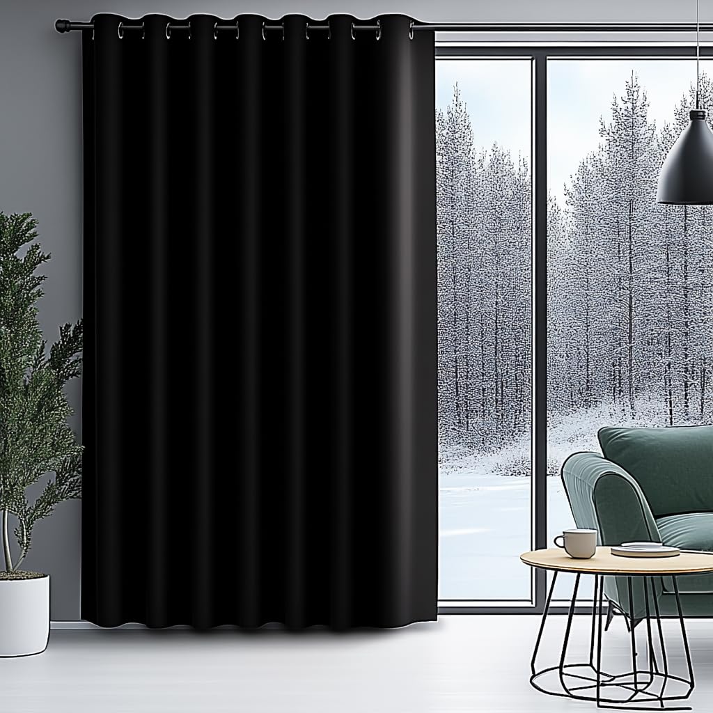 ZZBD Confezione da 2 Tende oscuranti Il Rumore dell'isolamento Termico Riduce Le Tende morbide con Occhielli per Soggiorno Camera da Letto Cucina Ufficio (19,L228×A228cm