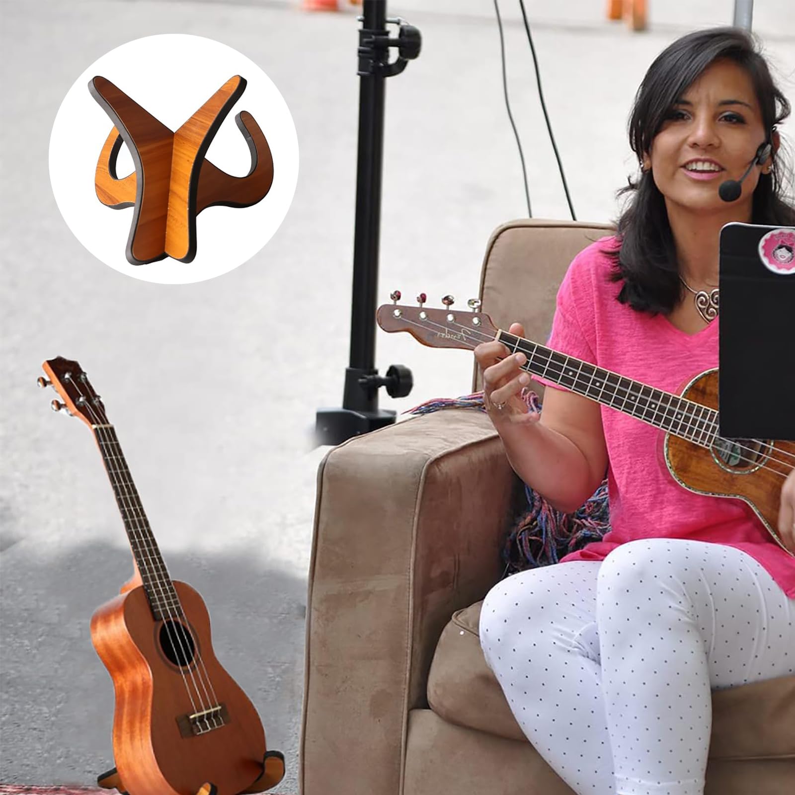 Soporte Para Ukelele, Stand Ukelele, Soporte para Guitarra, Rack Ukelele, Violín Mandolina Ukelele Banjo para Instrumentos Inferiores