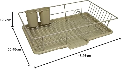Miniatura 9 de Sweet Home Collection - Escurridor de platos y soporte para utensilios fáciles de usar