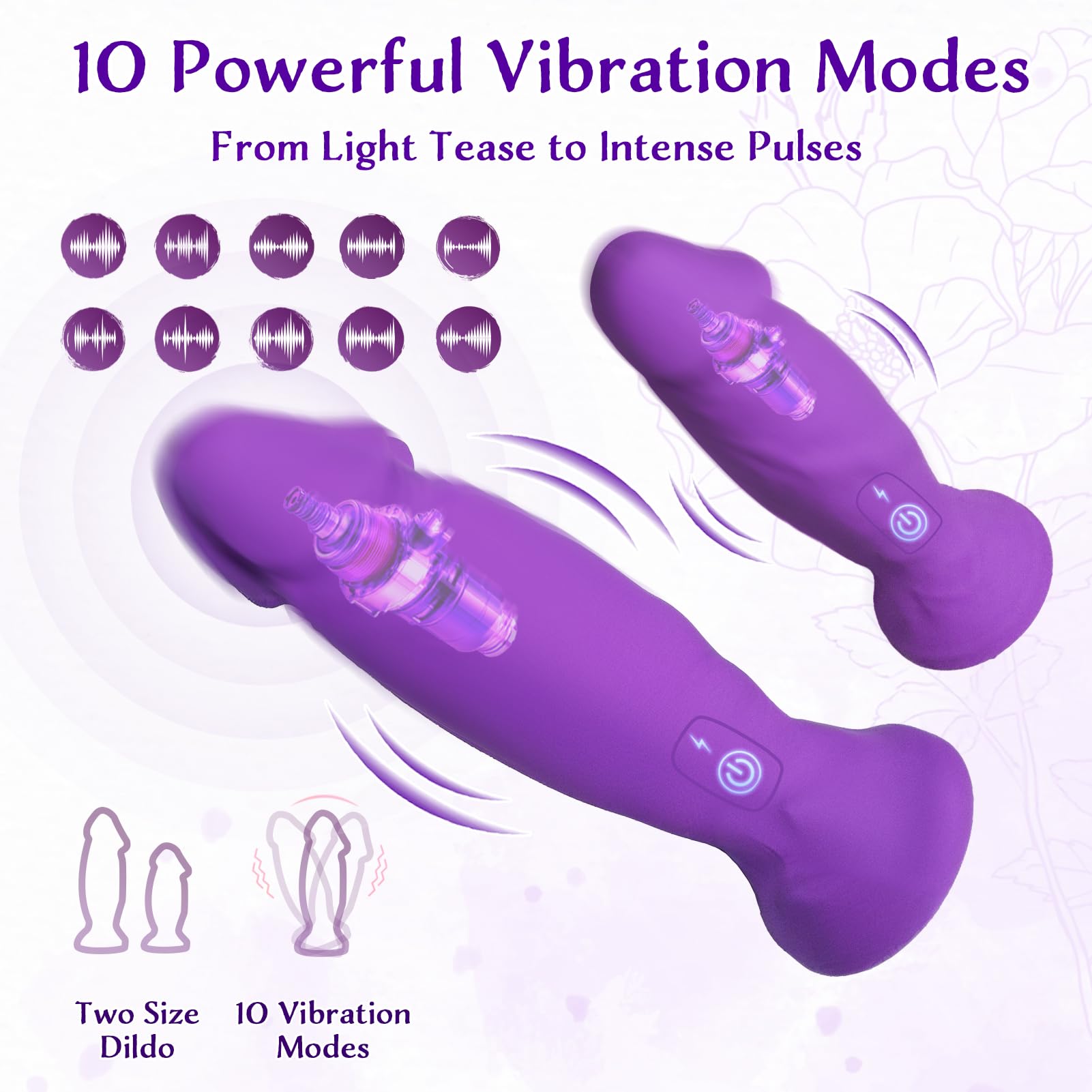 Amazon.com: Strap On Vibrating Dildo Harness with 2 Silicone Double Sided  Dildos, 10 Vibration Modes, Adjustable & Interchangeable Double-Ended  Strapon for Beginner Women, Couples, Lesbian & Gay Pegging Play : Health &
