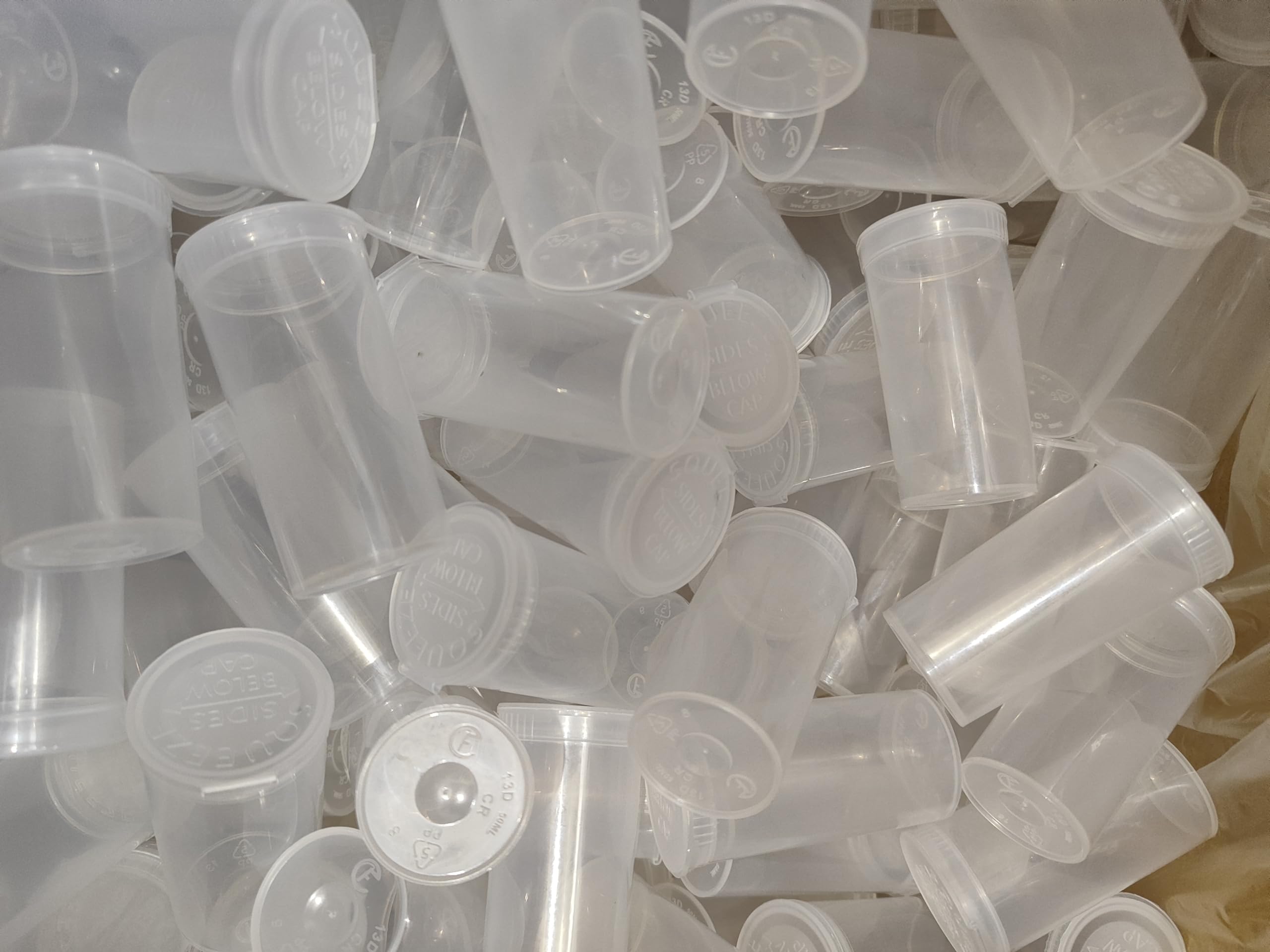 50 Dosen Pop Top Transparent 13D (50 ml) 3 x 3 x 7 cm
