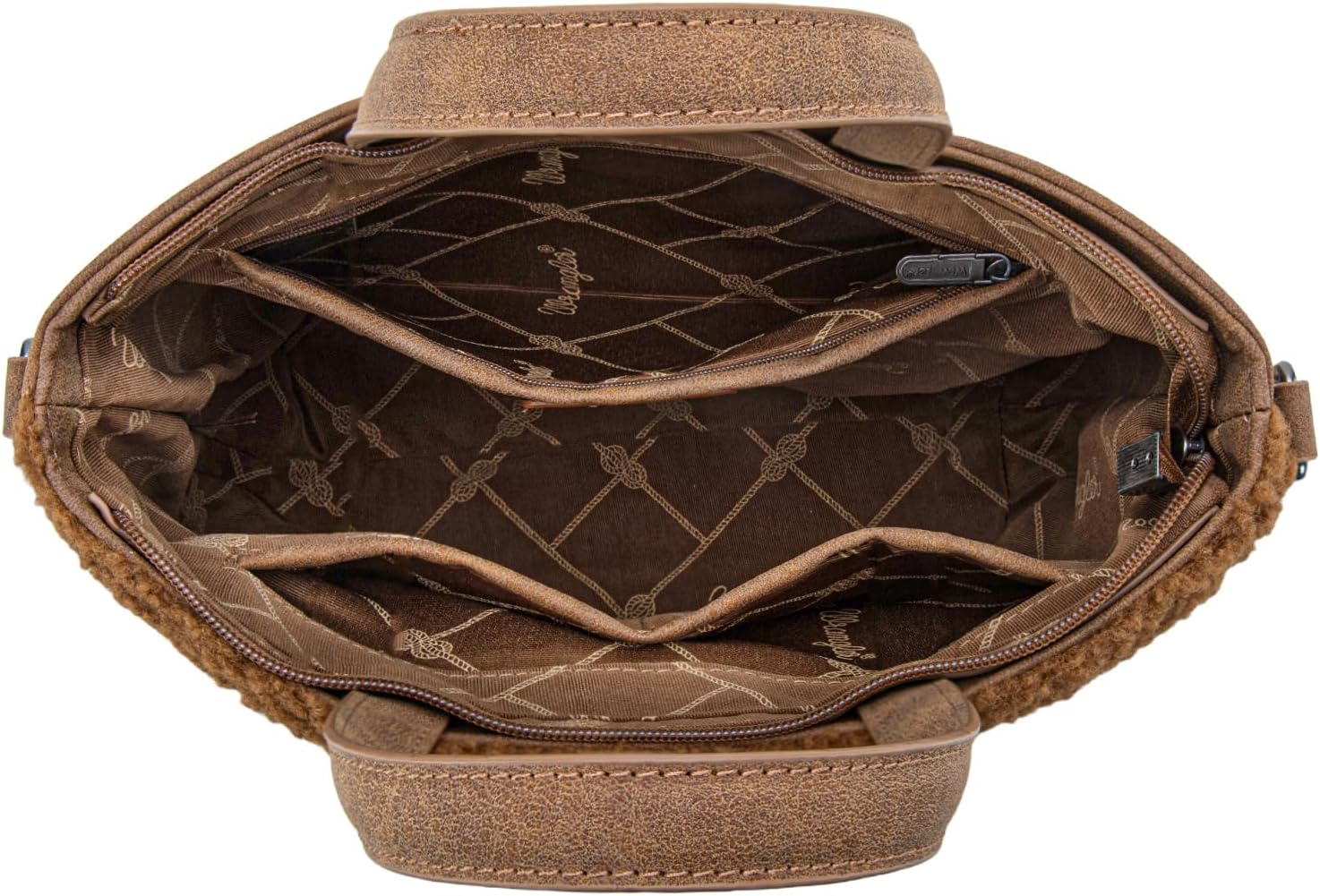 Wrangler Sherpa Crossbody Bags for Women Aztec Top-Handle Handbags and Purse - Image 4