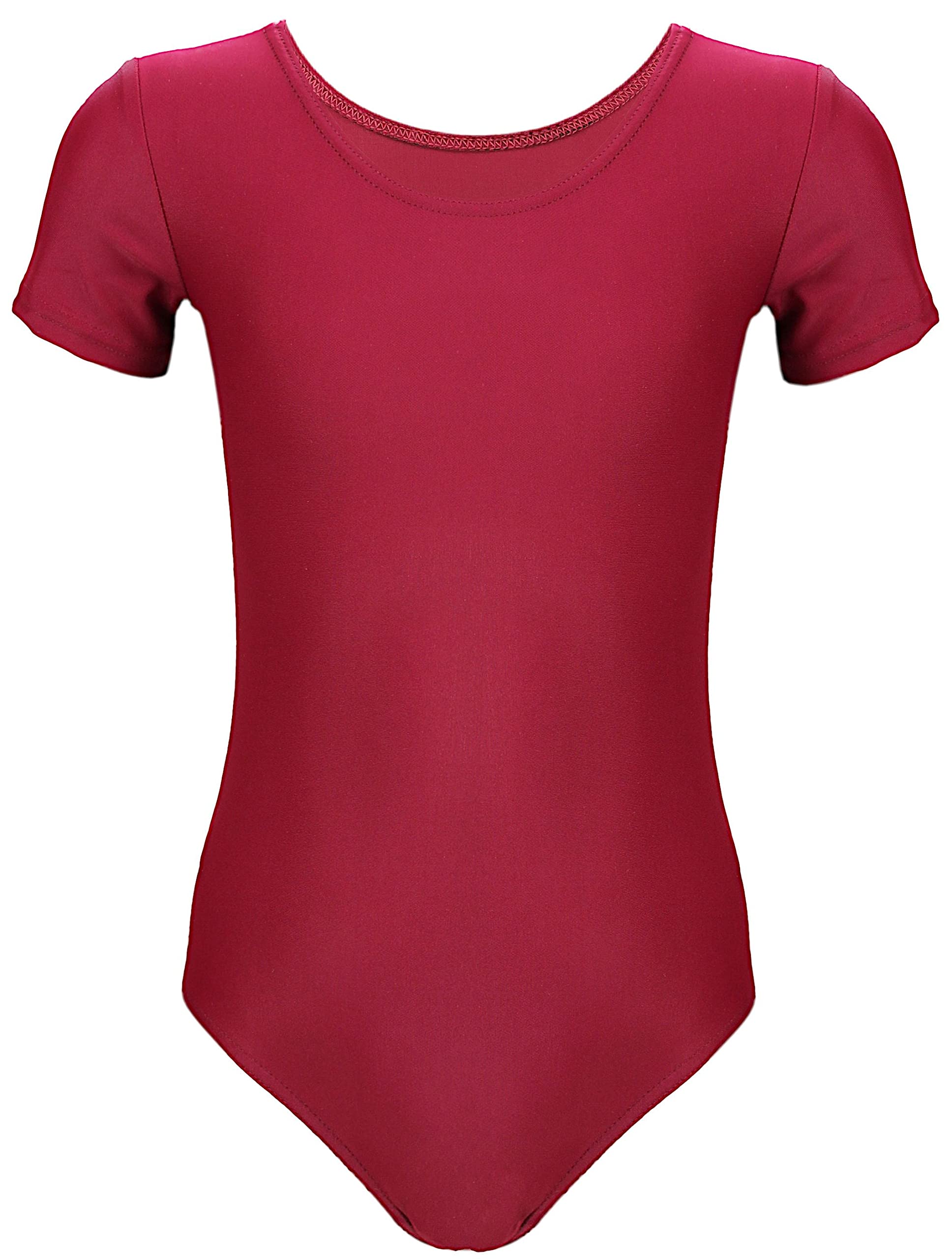 Aquarti Maillot de Gimnasia Manga Corta Body Danza Niñas