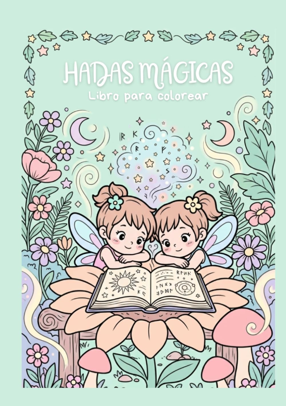 Hadas mágicas: libro para colorear