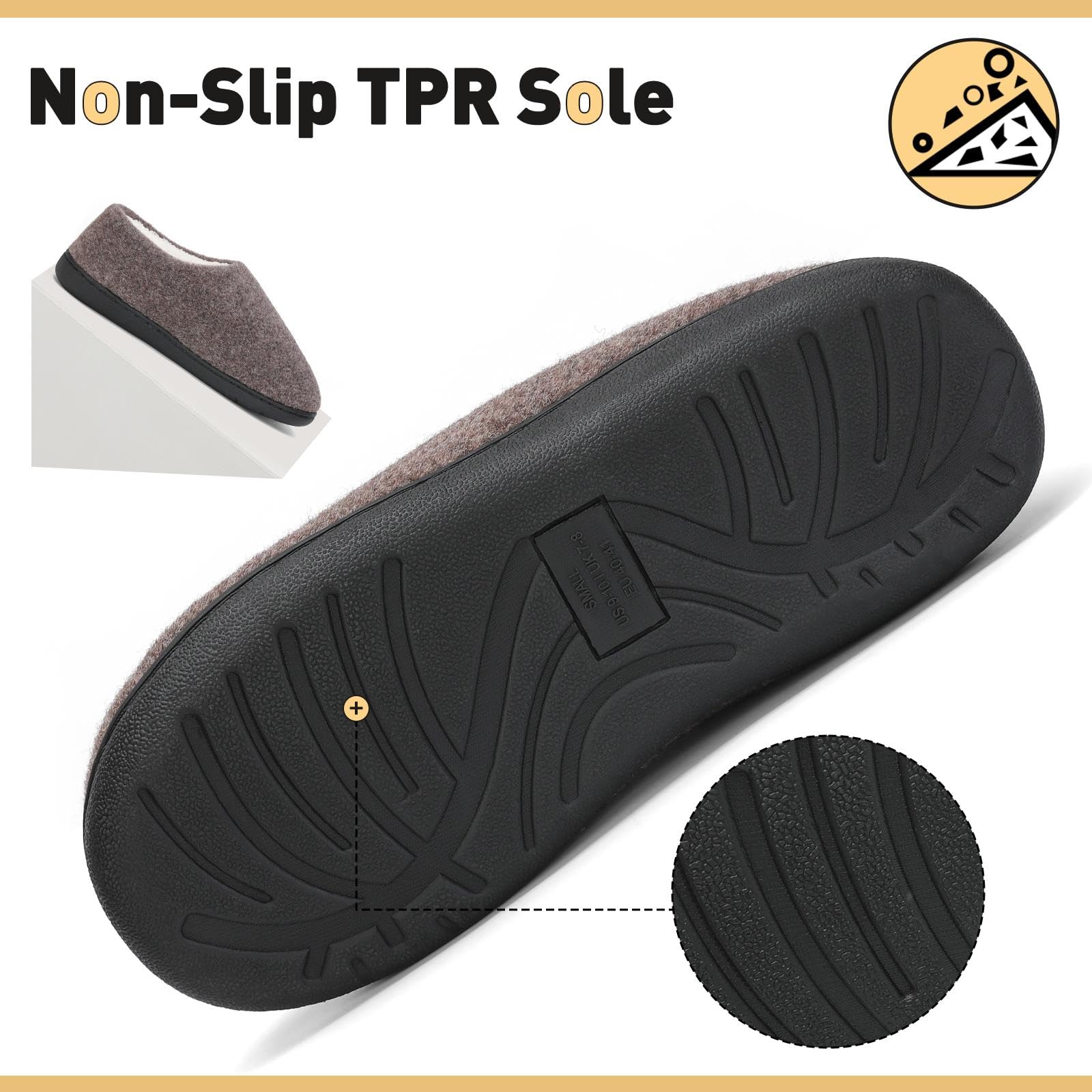 Mishansha Pantofole Inverno Calde in Memory Foam Ciabatte da Casa Antiscivolo Comode, Unisex-Adulto