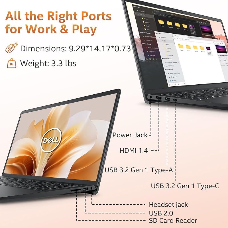 Dell 15 Touchscreen Laptop DC15250 for Business & Student, Intel Core i7-1355u(up to 5.0 GHz), 15.6" FHD IPS, Windows 11 Pro, Copilot AI, WiFi 6 & BT(16GB RAM | 1TB SSD) image 6