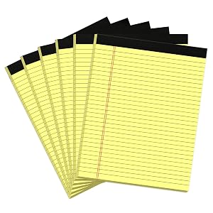 Legal Pads 8 5 x 11 Yellow Writing Pads Wide Ruled Note Pads 8 5 x 11 Lined