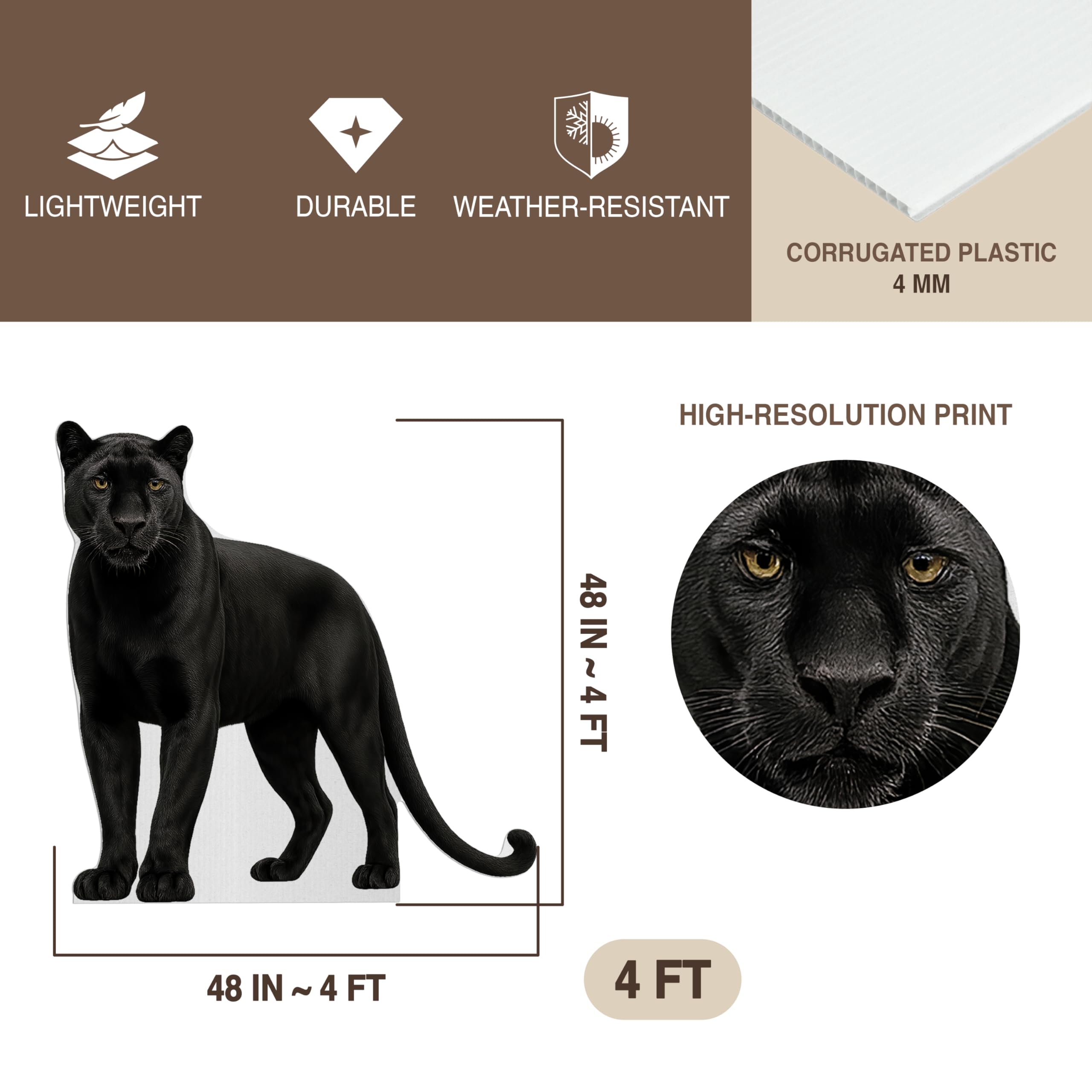 Amazon.com: Black Panther Life Size Standee - 4FT Freestanding