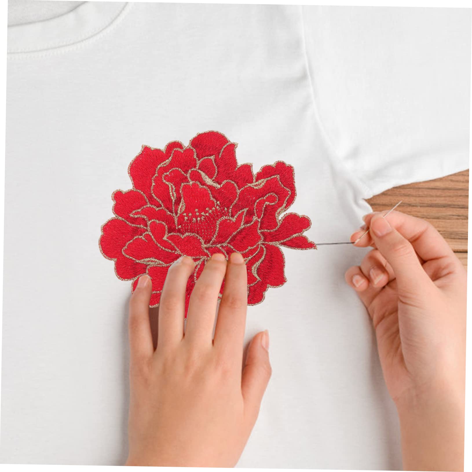 Tofficu 5pezzi Patch Ricamata Per Riparazione Abbigliamento Toppe Per Jeans e Facile Applicare Cucitura