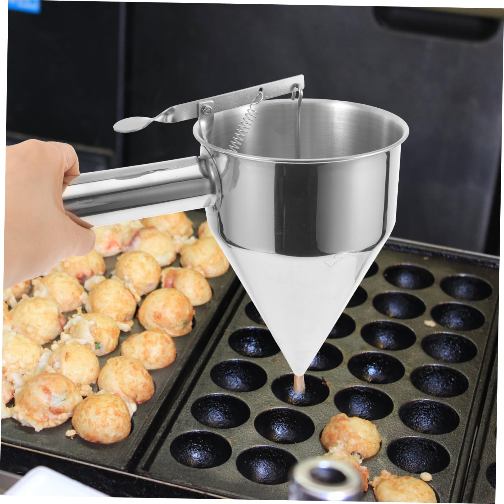 IMIKEYA Imbuto Piccolo in Acciaio Inox Imbuto per Cucina Distributore di Pastella Impasto Strumento per Preparare Biscotti e Torte