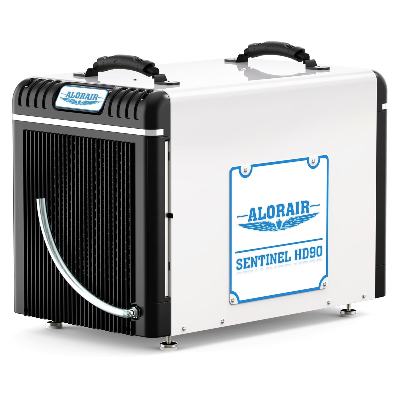 - ALORAIR Basement/Crawl Space Dehumidifiers 198 Pint (Saturation), 90 PPD (AHAM), Auto Defrosting System, Commercial Dehumidifier