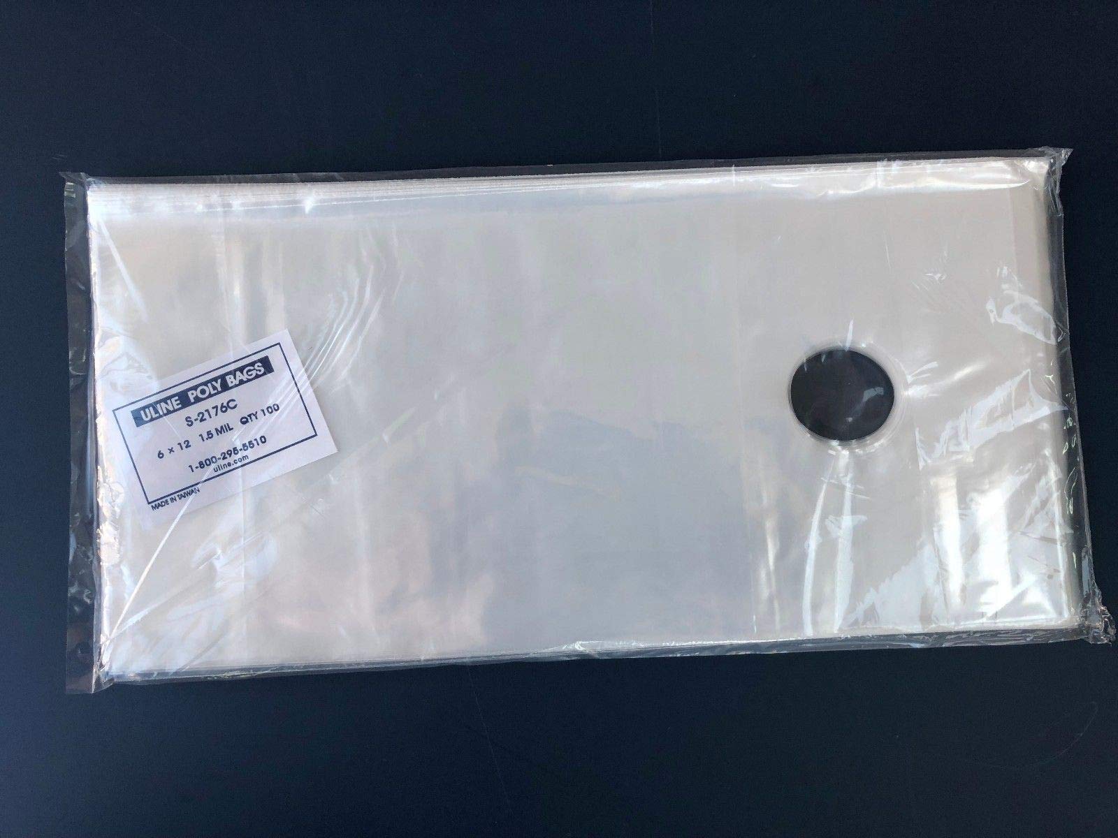 100 Clear 6 x 12 Door KNOB Hanger Poly Bags for Flyers ULINE Best 1.5 MIL