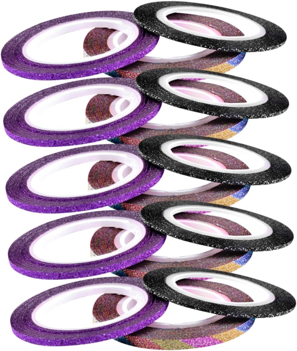 Ipetboom 1 Set Nagelstriping Tape Kleurige Decoratieve Stickers Voor Nagelkunst Eenvoudig Te Gebruiken Geschikt Voor Uv Gel Nagellak Voor Diy Nageldesigns 30 Stuks