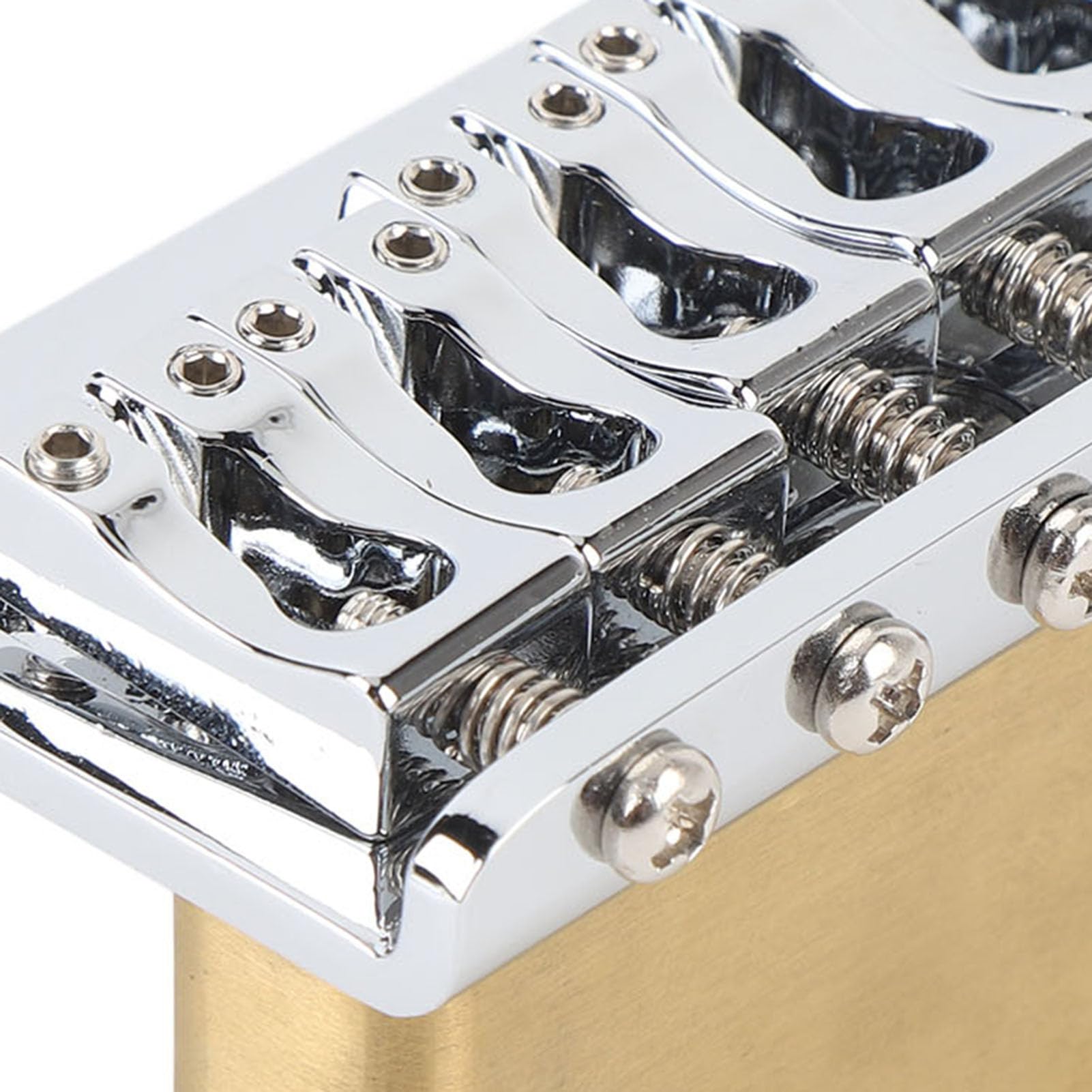 Puente de Trémolo de Guitarra, Puente Guitarra Eléctrico, Espaciado Cuerda 54 Mm, Unidad Tremolo Aleación Zinc Vibrato para Vibrato 6 Cuerdas Tailpiece