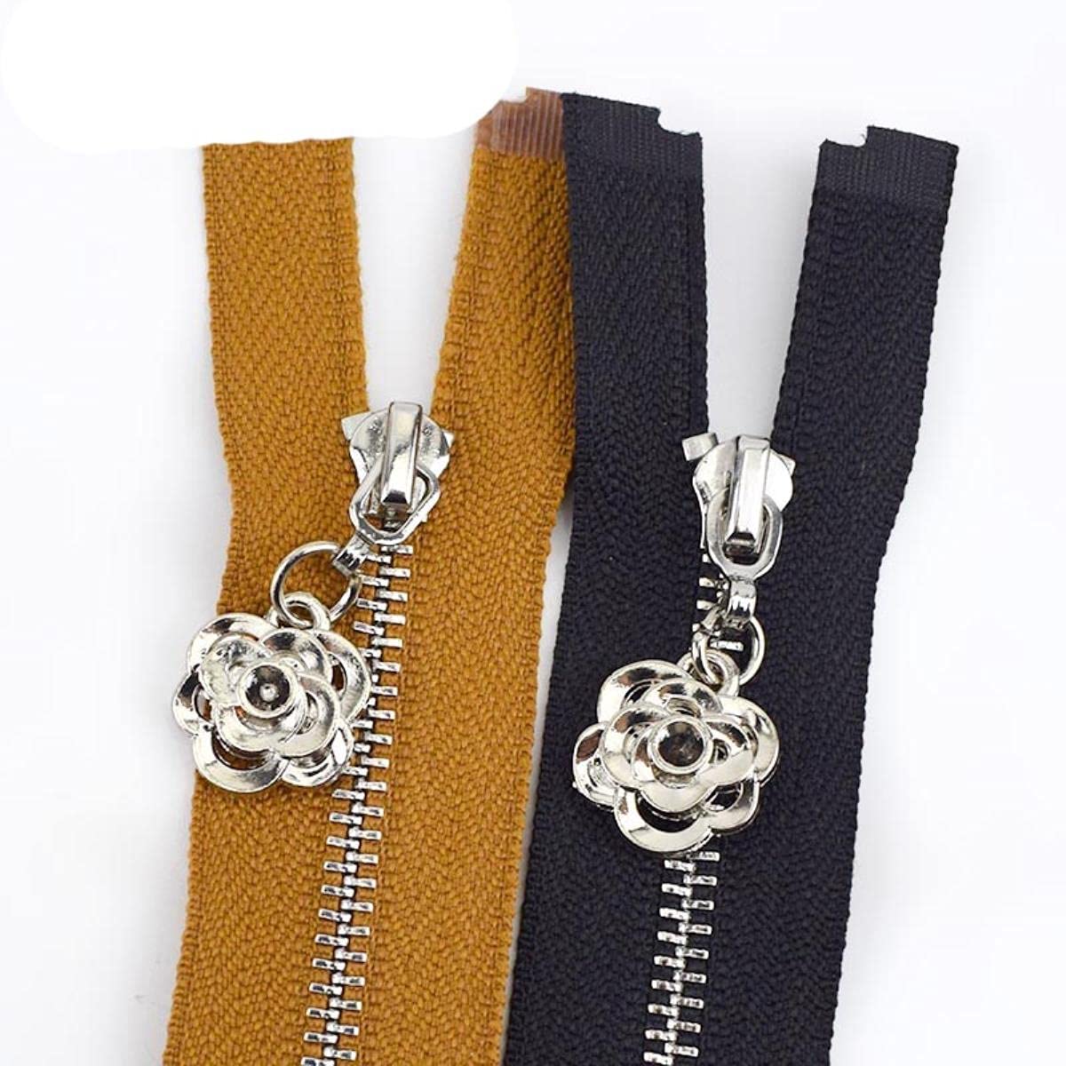 Estrattore Ziper, fissatore di cerniere, Sliders Zipper,Sewing Zips,Ended Zip Fasteners,2/5pcs 3# Metal Zipper 20/25/30/40/50/60/70cm Auto Lock Close&Open