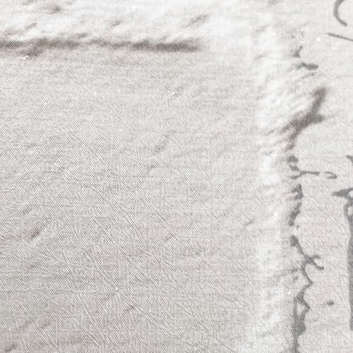 Miniatura 9 de LovingWay Rollo de papel tapiz de 14.7 pies, color gris claro, ladrillos para estanterías, citas inglesas, revestimiento de cajón de 17.7 x 177