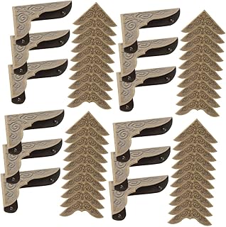 SEWACC 120 Peças Protetor De Canto De Notebook Protetores De Canto Cantos De Metal Estante Decoração Acessórios De Estante Móveis Decorativos Pára-Choques Ângulo Canto Foto Cantos Caixa