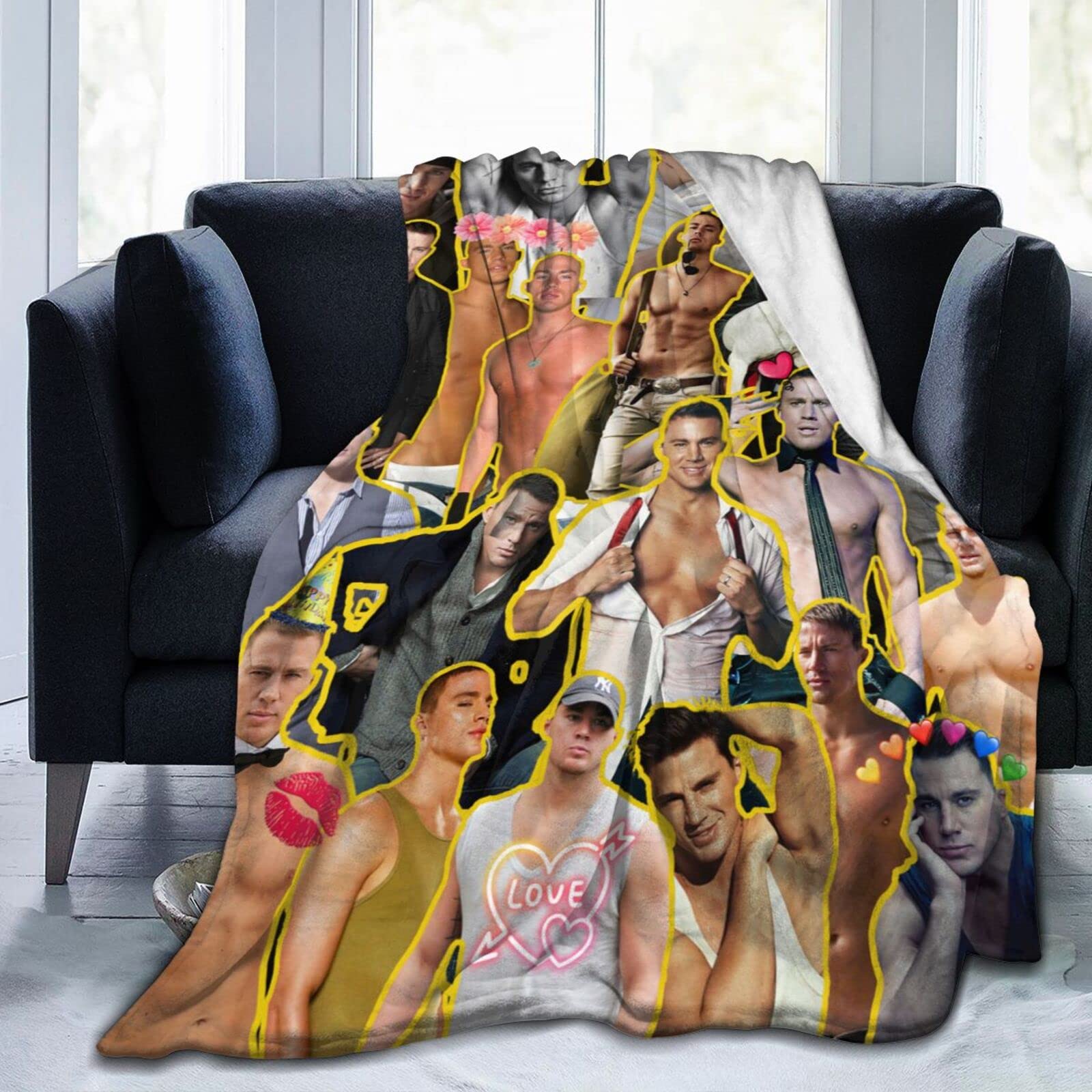 Blanket Channing Tatum Soft and Comfortable Warm Fleece Blanket for  Sofa,Office Bed car Camp Couch Cozy Plush Throw Blankets Beach Blankets :  Amazon.ca: Home