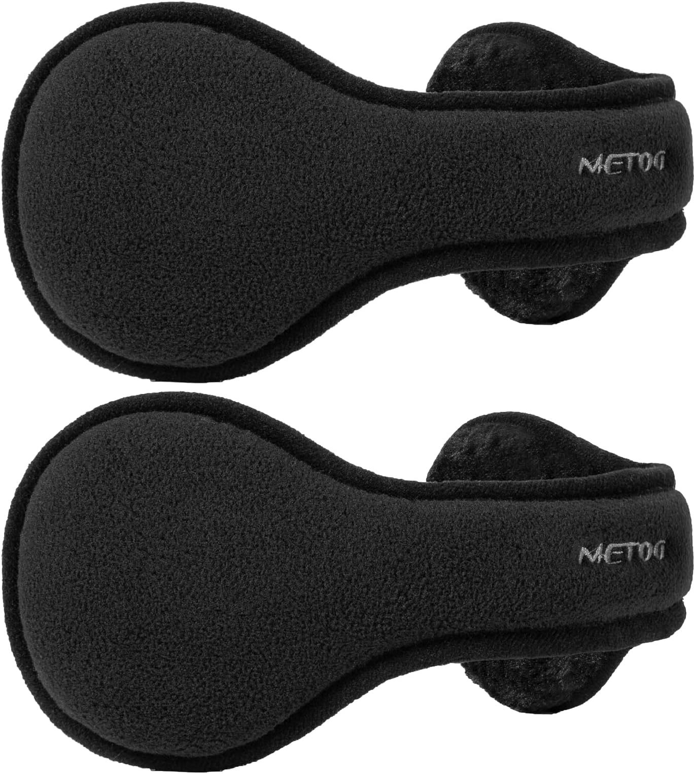 Metog Unisex Foldable Ear Warmers Polar Fleece/kints Winter EarMuffs