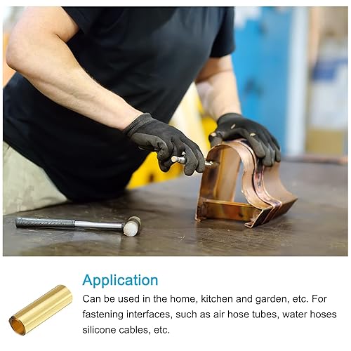 Miniatura 19 de METALLIXITY Hoja de latón (39.370 in x 1.969 in x 0.004 in), 2 piezas, placas de láminas de metal - para salpicaduras de cocina en el hogar